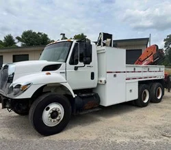 2008 PALFINGER PK15500 MOUNTED ON 2008 INTERNATIONAL WORKSTAR 7400