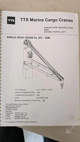 2009 TTS-LMG MARINE CRANES KL 30T-26M