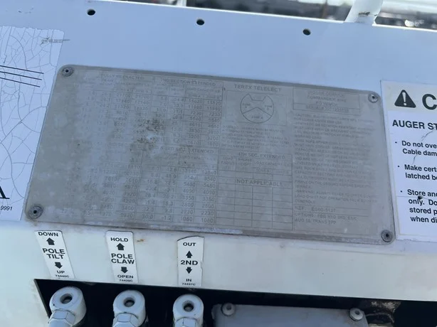 2008 Terex COMMANDER 4042 MOUNTED ON 2008 FORD F750 Digger Derricks for Sale
