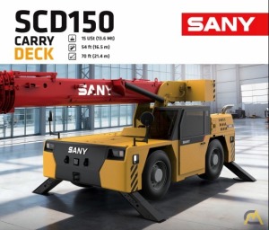 2027 Sany SCD150 Carry Deck / Pick & Carry Cranes for Sale