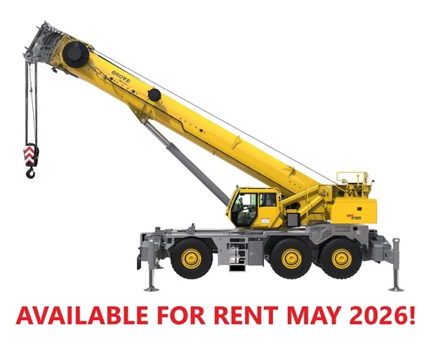 2026 Grove GRT9165 Rough Terrain Cranes for Rent